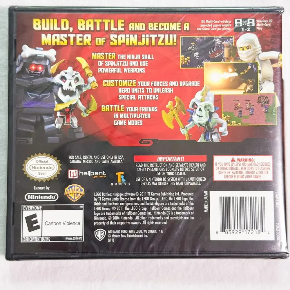 LEGO Battles: Ninjago - Nintendo DS Game - NEW Sealed